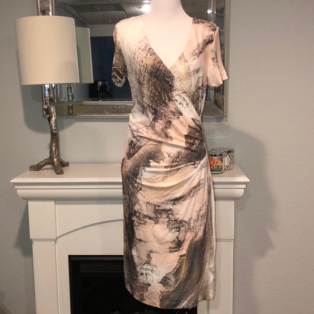 Bandolera ruched sided dress